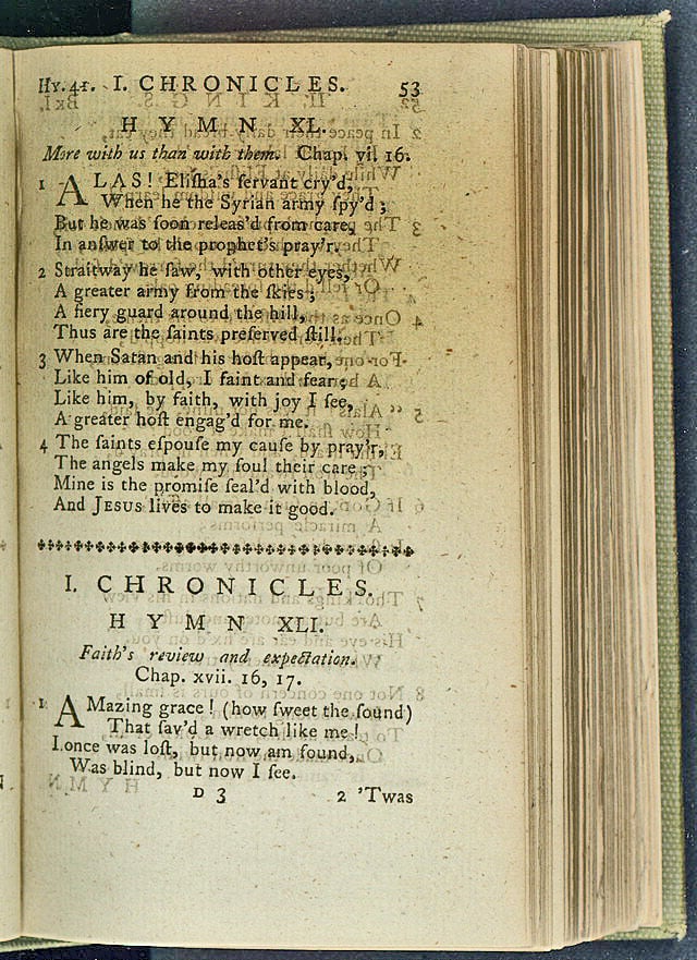 Les méthodistes unis chantent souvent sur la grâce justificatrice de Dieu en utilisant les mots de ‘Amazing Grace’, de John Newton. La photo est hébergée à la Bibliothèque du Congrès des États-Unis, domaine public, via Wikimedia Commons.