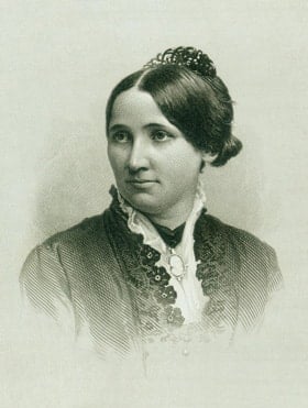 First Lady Lucille "Lucy" Ware Webb Hayes was a devout Methodist. She joined the president in saying prayers after breakfast and conducting hymn sings with members of Congress. Photo courtesy of United Methodist Commission on Archives and History.