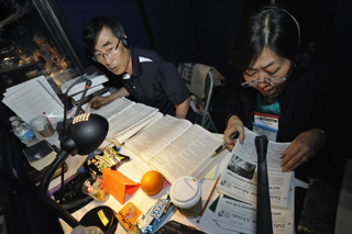 Translators are some of the many behind-the-scenes people working hard during General Conference. File photo by Paul Jeffrey, United Methodist Communications.